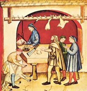 butchers in Middle Ages