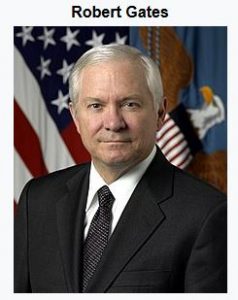 Robert Gates, secretary of defense